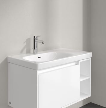 VILLEROY & BOCH SKYLA umyvadlo 80 cm, s otvorem pro baterii a přepadem, CeramicPlus, alpská bílá 5A52L1R1 Obrázek - fotka