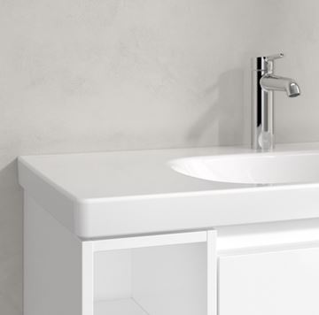 VILLEROY & BOCH SKYLA umyvadlo 80 cm, s otvorem pro baterii, bez přepadu, CeramicPlus, alpská bílá 5A52R2R1 Obrázek - fotka