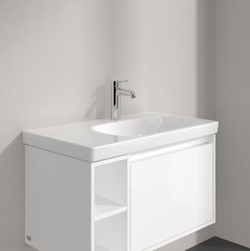 VILLEROY & BOCH SKYLA umyvadlo 80 cm, s otvorem pro baterii, bez přepadu, CeramicPlus, alpská bílá 5A52R2R1 Obrázek - fotka