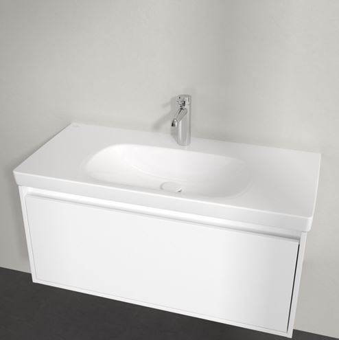 VILLEROY & BOCH SKYLA umyvadlo 100 cm, s otvorem pro baterii, bez přepadu, alpská bílá 5A51A201 Obrázek - fotka