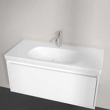 VILLEROY & BOCH SKYLA umyvadlo 100 cm, s otvorem pro baterii, bez přepadu, alpská bílá 5A51A201 Obrázek - fotka