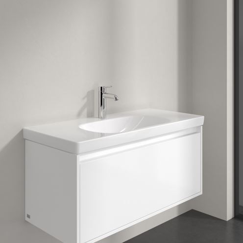 VILLEROY & BOCH SKYLA umyvadlo 100 cm, s otvorem pro baterii, bez přepadu, alpská bílá 5A51A201 Obrázek - fotka