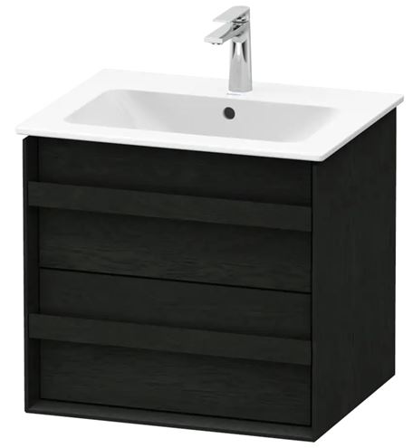 DURAVIT OCAVO skříňka pod umyvadlo 60x48x54,9 cm, 2 zásuvky, černý dub OC45160H6H60000 Obrázek - Hlavní obrázek