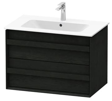 DURAVIT OCAVO skříňka pod umyvadlo 80x48x54,9 cm, 2 zásuvky, černý dub