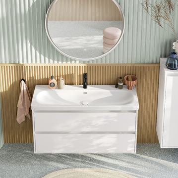 VILLEROY & BOCH SKYLA umyvadlo 120 cm, s otvorem pro baterii a přepadem, alpská bílá 5A51C501 Obrázek - fotka