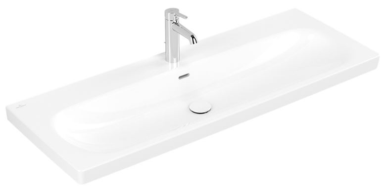 VILLEROY & BOCH SKYLA umyvadlo 120 cm, s otvorem pro baterii a přepadem, alpská bílá 5A51C501 Obrázek - fotka