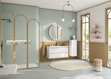 VILLEROY & BOCH SKYLA umyvadlo 120 cm, s otvorem pro baterii a přepadem, CeramicPlus, alpská bílá 5A51C5R1 Obrázek - fotka