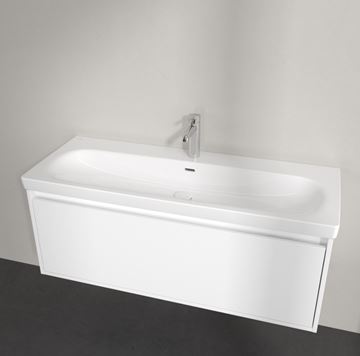VILLEROY & BOCH SKYLA umyvadlo 120 cm, s otvorem pro baterii a přepadem, CeramicPlus, alpská bílá 5A51C5R1 Obrázek - fotka
