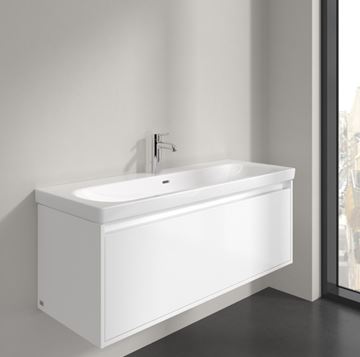 VILLEROY & BOCH SKYLA umyvadlo 120 cm, s otvorem pro baterii a přepadem, CeramicPlus, alpská bílá 5A51C5R1 Obrázek - fotka