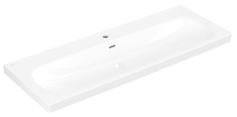 VILLEROY & BOCH SKYLA umyvadlo 120 cm, s otvorem pro baterii a přepadem, CeramicPlus, alpská bílá 5A51C5R1 Obrázek - Hlavní obrázek