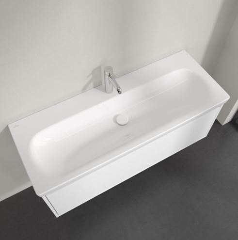 VILLEROY & BOCH SKYLA umyvadlo 120 cm, s otvorem pro baterii, bez přepadu, alpská bílá 5A51C101 Obrázek - fotka