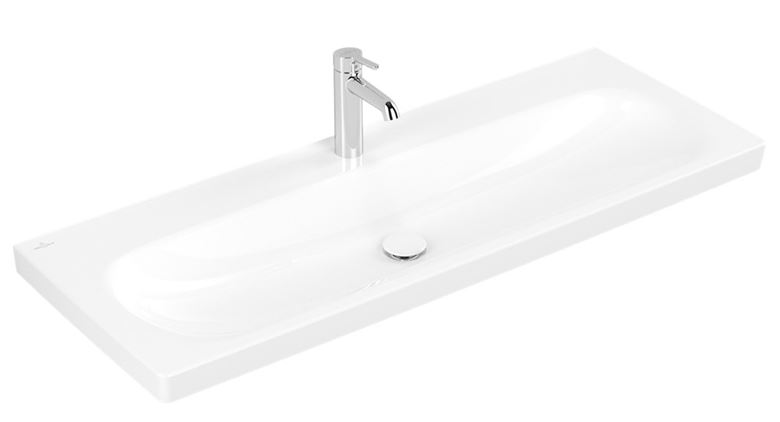 VILLEROY & BOCH SKYLA umyvadlo 120 cm, s otvorem pro baterii, bez přepadu, alpská bílá 5A51C101 Obrázek - fotka