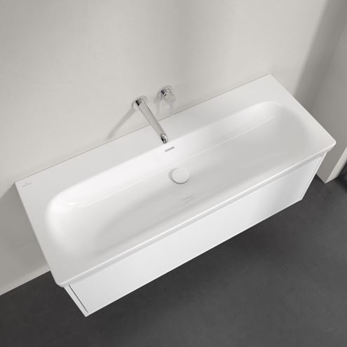 VILLEROY & BOCH SKYLA umyvadlo 120 cm, s přepadem, CeramicPlus, alpská bílá 5A51C6R1 Obrázek - fotka