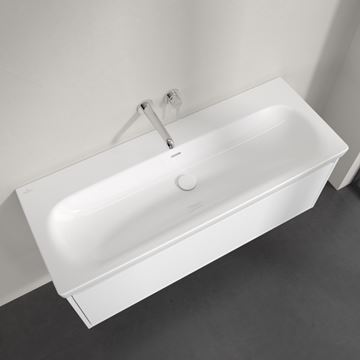 VILLEROY & BOCH SKYLA umyvadlo 120 cm, s přepadem, CeramicPlus, alpská bílá 5A51C6R1 Obrázek - fotka