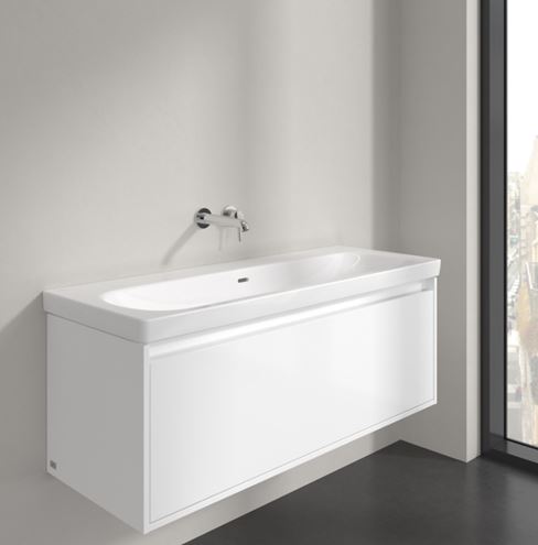 VILLEROY & BOCH SKYLA umyvadlo 120 cm, s přepadem, CeramicPlus, alpská bílá 5A51C6R1 Obrázek - fotka
