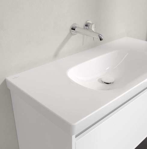 VILLEROY & BOCH SKYLA umyvadlo 100 cm, bez přepadu, CeramicPlus, alpská bílá 5A51A3R1 Obrázek - fotka