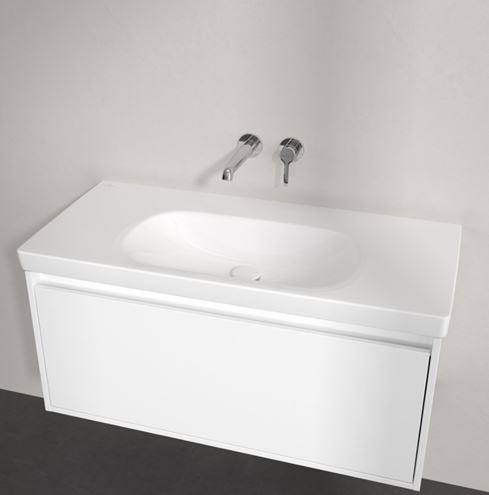 VILLEROY & BOCH SKYLA umyvadlo 100 cm, bez přepadu, CeramicPlus, alpská bílá 5A51A3R1 Obrázek - fotka