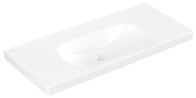 VILLEROY & BOCH SKYLA umyvadlo 100 cm, bez přepadu, CeramicPlus, alpská bílá 5A51A3R1 Obrázek - Hlavní obrázek