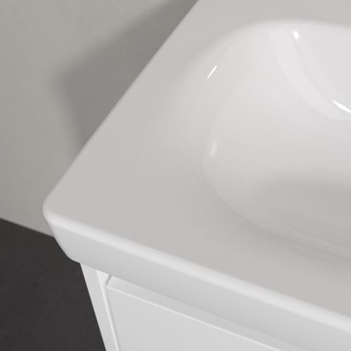 VILLEROY & BOCH SKYLA umyvadlo 55 cm, bez přepadu, CeramicPlus, alpská bílá 5A5158R1 Obrázek - fotka