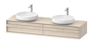 DURAVIT OCAVO skříňka pod 2 umyvadla 160x48x26,8 cm, 2 zásuvky, světlý dub