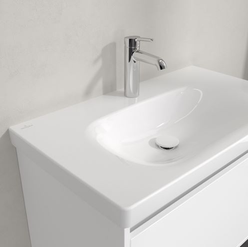 VILLEROY & BOCH SKYLA umyvadlo 80 cm, s otvorem pro baterii, bez přepadu, alpská bílá 5A518101 Obrázek - fotka