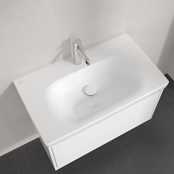 VILLEROY & BOCH SKYLA umyvadlo 80 cm, s otvorem pro baterii, bez přepadu, alpská bílá 5A518101 Obrázek - fotka