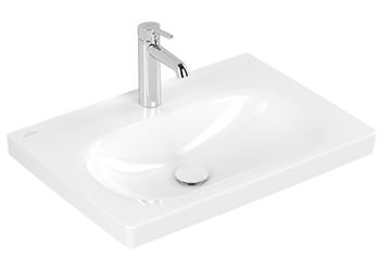 VILLEROY & BOCH SKYLA umyvadlo 65 cm, s otvorem pro baterii, bez přepadu, CeramicPlus, alpská bílá 5A5166R1 Obrázek - fotka