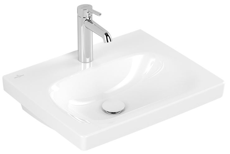VILLEROY & BOCH SKYLA umyvadlo 55 cm, s otvorem pro baterii, bez přepadu, alpská bílá 5A515601 Obrázek - fotka