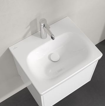 VILLEROY & BOCH SKYLA umyvadlo 55 cm, s otvorem pro baterii, bez přepadu, CeramicPlus, alpská bílá 5A5156R1 Obrázek - fotka