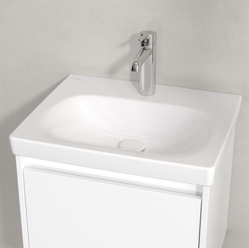 VILLEROY & BOCH SKYLA umyvadlo 55 cm, s otvorem pro baterii, bez přepadu, CeramicPlus, alpská bílá 5A5156R1 Obrázek - fotka