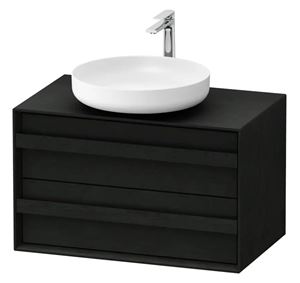 DURAVIT OCAVO skříňka pod umyvadlo 80x48x49,3 cm, 2 zásuvky, černý dub