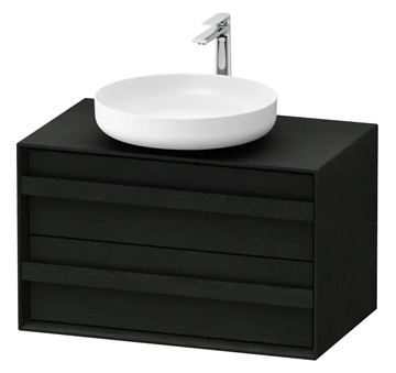 DURAVIT OCAVO skříňka pod umyvadlo 80x48x49,3 cm, 2 zásuvky, černý dub