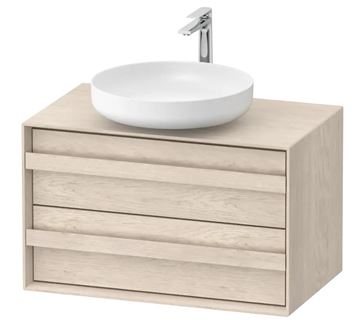 DURAVIT OCAVO skříňka pod umyvadlo 80x48x49,3 cm, 2 zásuvky, světlý dub