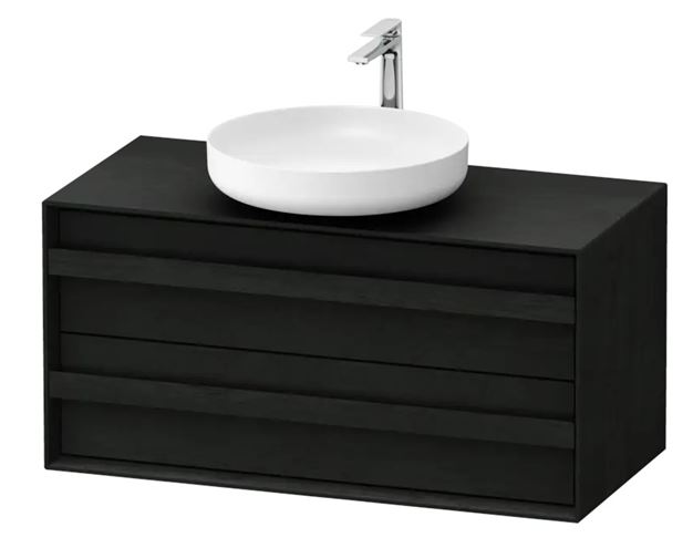 DURAVIT OCAVO skříňka pod umyvadlo 100x48x49,3 cm, 2 zásuvky, černý dub OC50950H6H60000 Obrázek - Hlavní obrázek