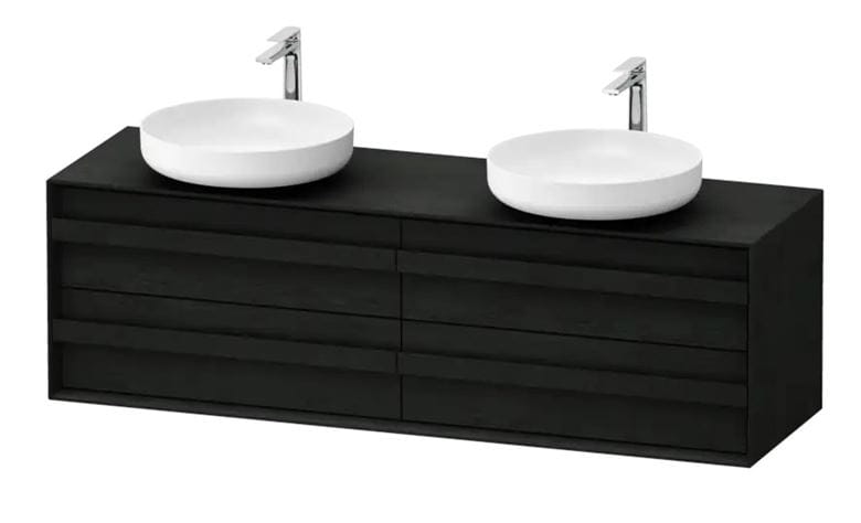 DURAVIT OCAVO skříňka pod 2 umyvadla 160x48x49,3 cm, 4 zásuvky, černý dub OC50970H6H60000 Obrázek - Hlavní obrázek