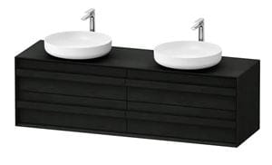 DURAVIT OCAVO skříňka pod 2 umyvadla 160x48x49,3 cm, 4 zásuvky, černý dub