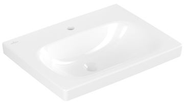 VILLEROY & BOCH SKYLA umyvadlo 60 cm, s otvorem pro baterii, bez přepadu, CeramicPlus, alpská bílá