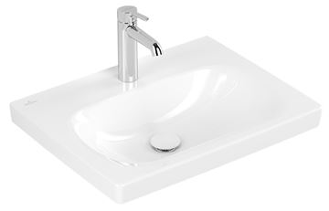 VILLEROY & BOCH SKYLA umyvadlo 60 cm, s otvorem pro baterii, bez přepadu, CeramicPlus, alpská bílá 5A5161R1 Obrázek - fotka