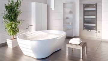 KORADO KORALUX LINEAR COMFORT - M koupelnový radiátor 700/500, spodní středové připojení, bílá RAL9016 KLT-070050-00M10 Obrázek - fotka