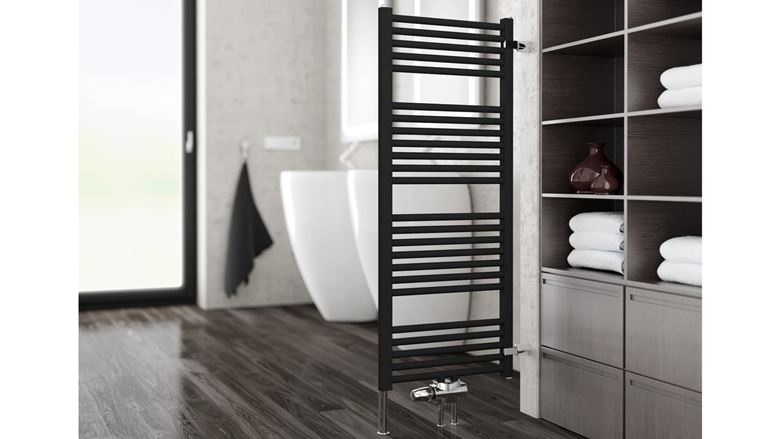 KORADO KORALUX LINEAR COMFORT - M koupelnový radiátor 700/500, spodní středové připojení, bílá RAL9016 KLT-070050-00M10 Obrázek - fotka