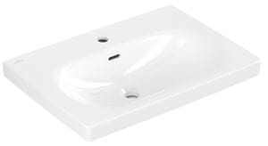 VILLEROY & BOCH SKYLA umyvadlo 65 cm, s otvorem pro baterii a přepadem, CeramicPlus, alpská bílá