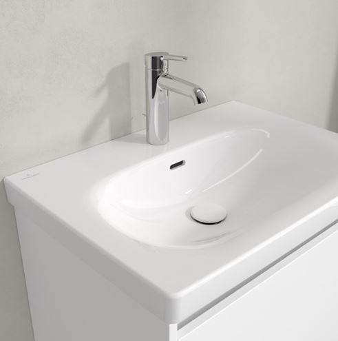 VILLEROY & BOCH SKYLA umyvadlo 60 cm, s otvorem pro baterii a přepadem, alpská bílá 5A516001 Obrázek - fotka