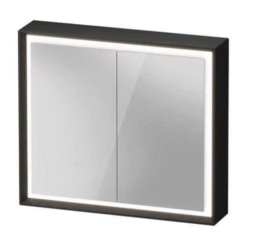 DURAVIT OCAVO zrcadlová skříňka 82x72x16 cm, osvětlení s regulací stmívání a el. zásuvkou, dřevo, černý dub OC71210H6H61000 Obrázek - Hlavní obrázek