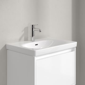 VILLEROY & BOCH SKYLA umyvadlo 60 cm, s otvorem pro baterii a přepadem, CeramicPlus, alpská bílá 5A5160R1 Obrázek - fotka