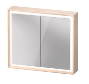DURAVIT OCAVO zrcadlová skříňka 82x72x16 cm, osvětlení s regulací stmívání a el. zásuvkou, dřevo, světlý dub
