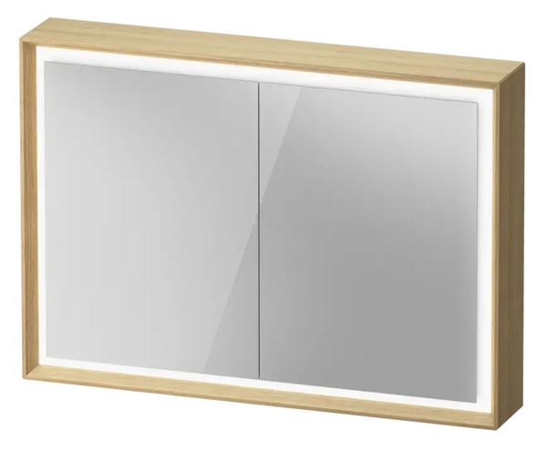 DURAVIT OCAVO zrcadlová skříňka 102x72x16 cm, osvětlení s regulací stmívání a el. zásuvkou, dřevo, přírodní dub OC71220H5H51000 Obrázek - Hlavní obrázek