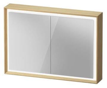 DURAVIT OCAVO zrcadlová skříňka 102x72x16 cm, osvětlení s regulací stmívání a el. zásuvkou, dřevo, přírodní dub