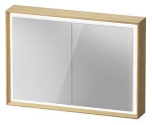 DURAVIT OCAVO zrcadlová skříňka 102x72x16 cm, osvětlení s regulací stmívání a el. zásuvkou, dřevo, přírodní dub