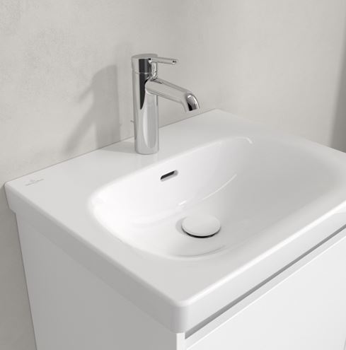 VILLEROY & BOCH SKYLA umyvadlo 55 cm, s otvorem pro baterii a přepadem, CeramicPlus, alpská bílá 5A5155R1 Obrázek - fotka