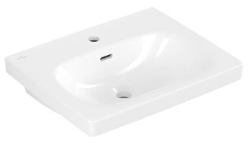 VILLEROY & BOCH SKYLA umyvadlo 55 cm, s otvorem pro baterii a přepadem, CeramicPlus, alpská bílá